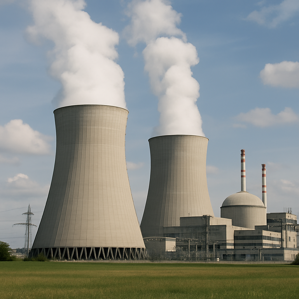 realistic image of a nuclear power plant-1