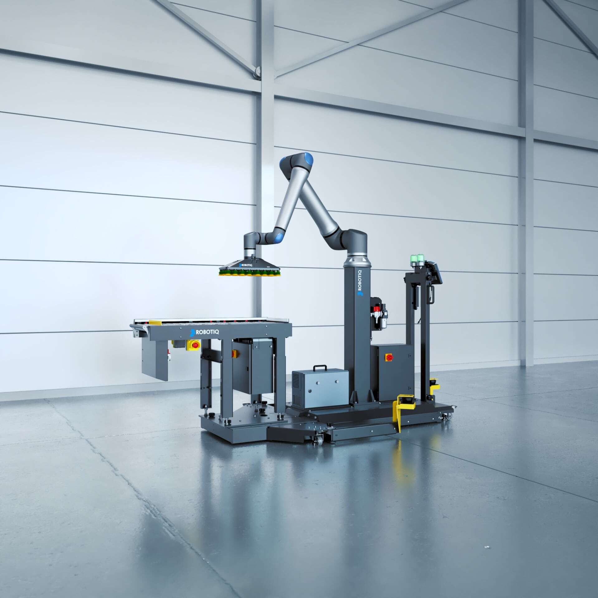 Helposti siirrettävä Robotiq PAL Ready -kokonaisuus